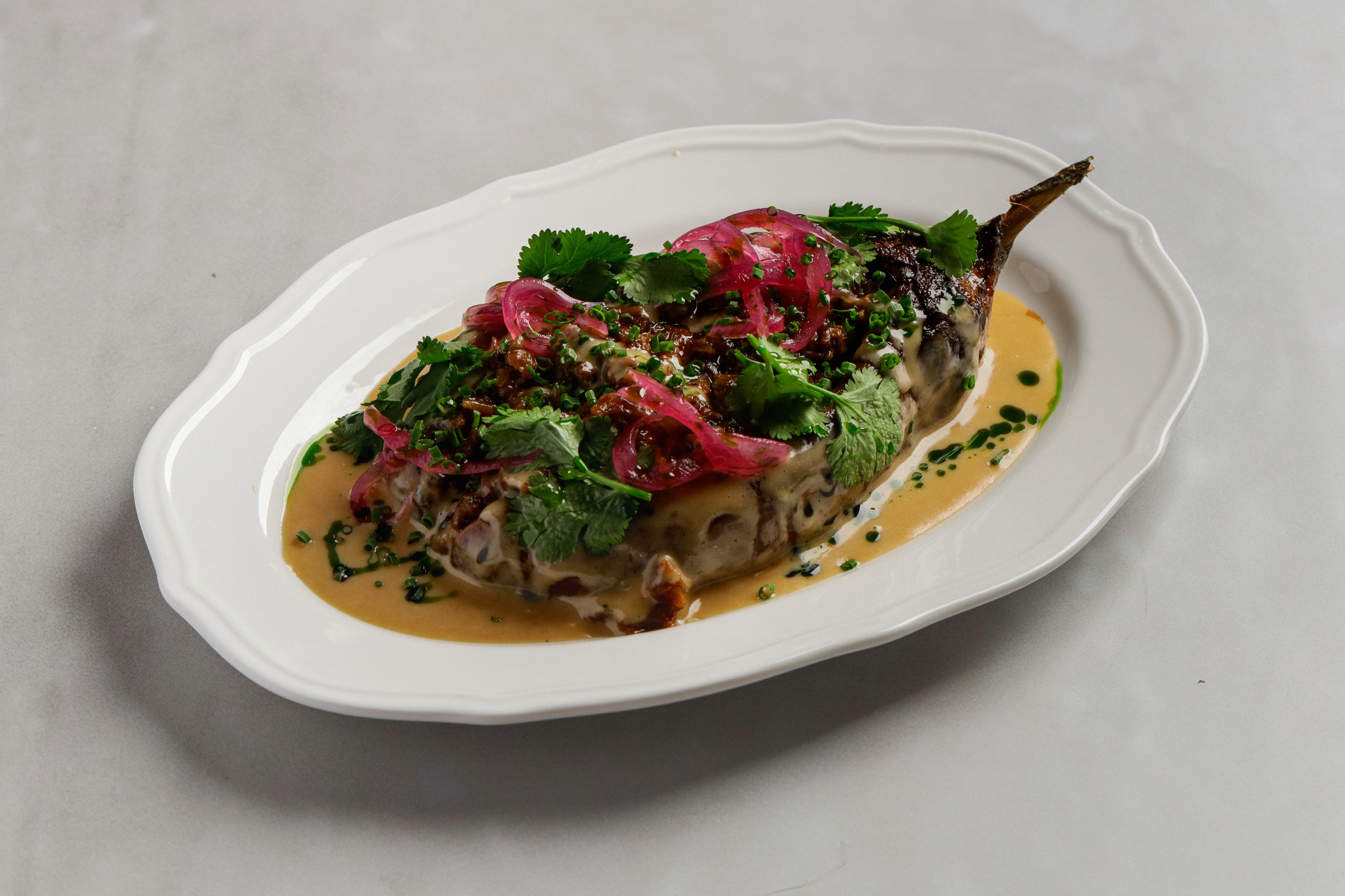 Запеченный баклажан болоньезе